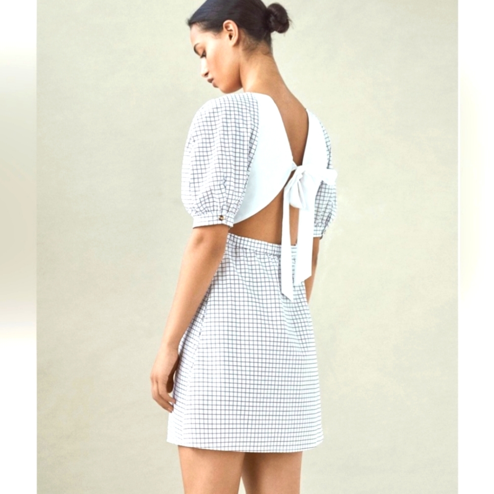 Baum und Pferdgarten Adalane Puff Sleeve Mini Dress - Spring Summer Feminine